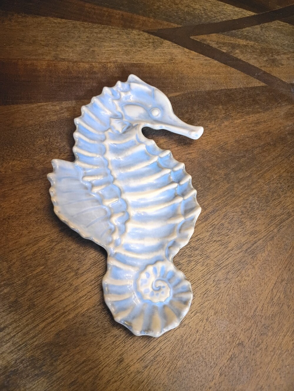 Cracker Barrel Susan Winget Stoneware Seahorse Trinket Dish Coastal Beach Decor - Picture 3 of 9